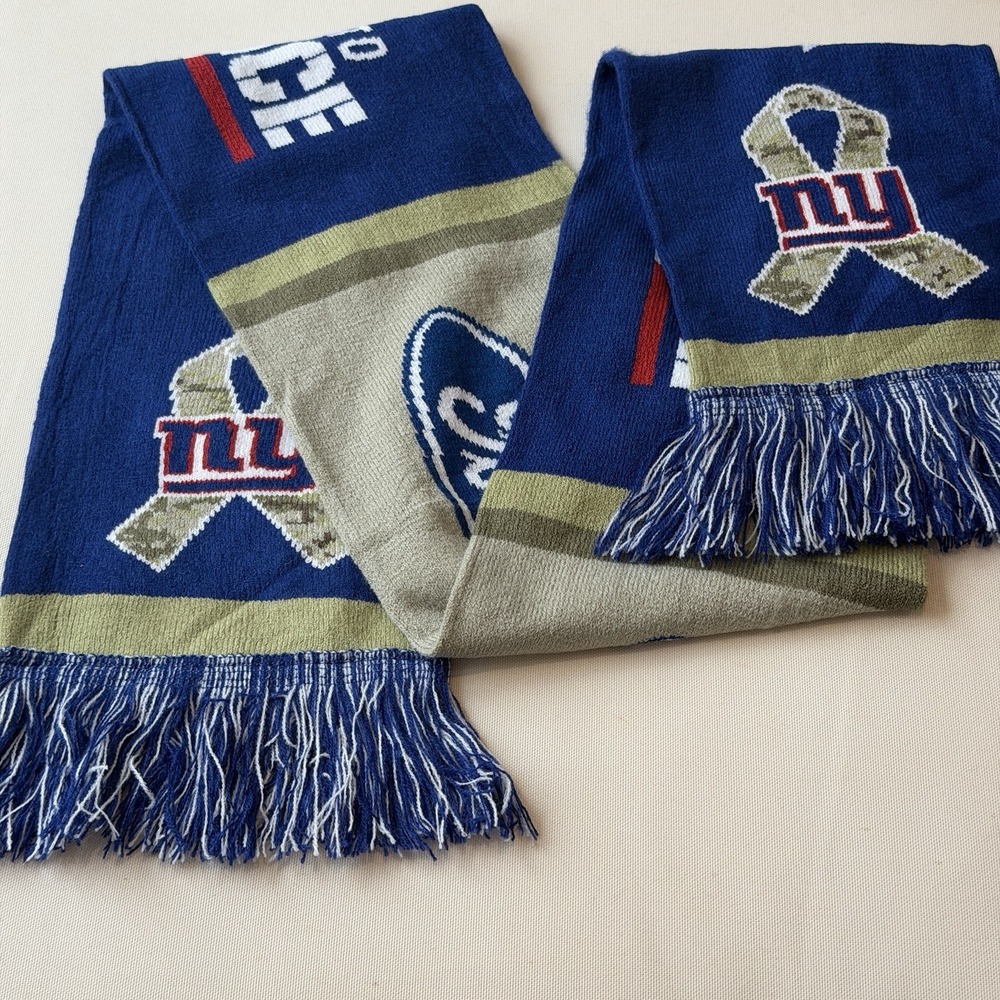 New York Giants Salute to Service Scarf SGA 11/13/22 Vs Texans NY Fan Souvenir